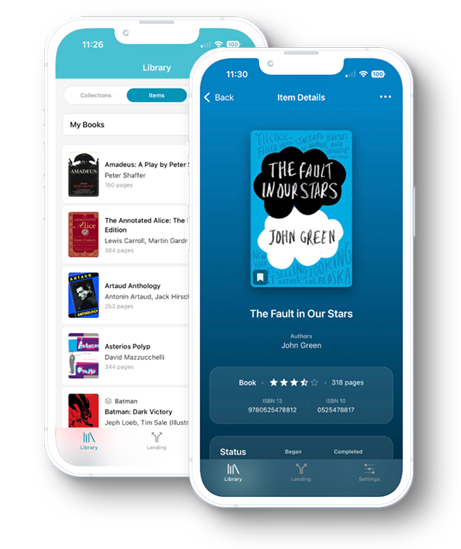 Libib mobile apps for iOS and Android